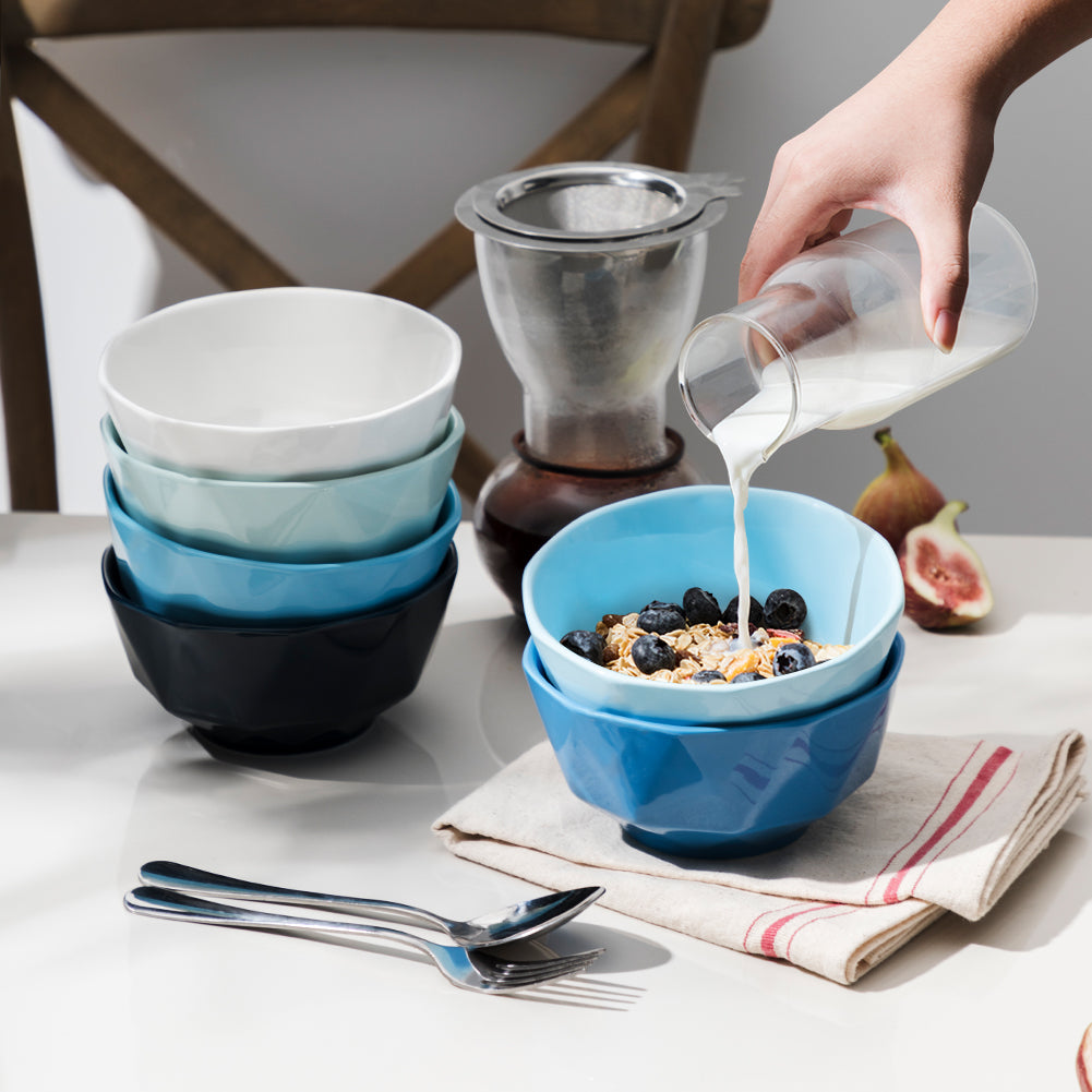 SWEEJAR Porcelain Soup Bowls with Handle, 22 OZ Ceramic Serving Crocks –  Sweejar Home