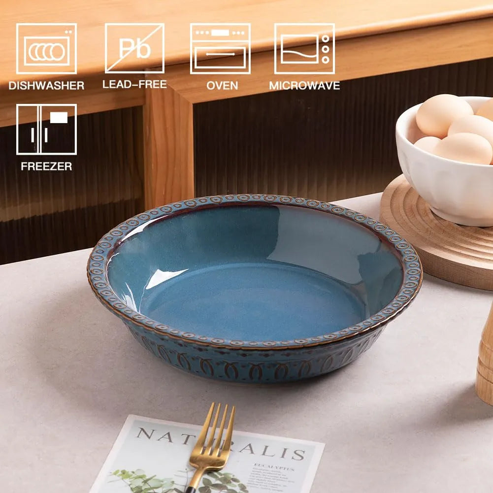 Sweejar Ceramic Pie Pan for Baking