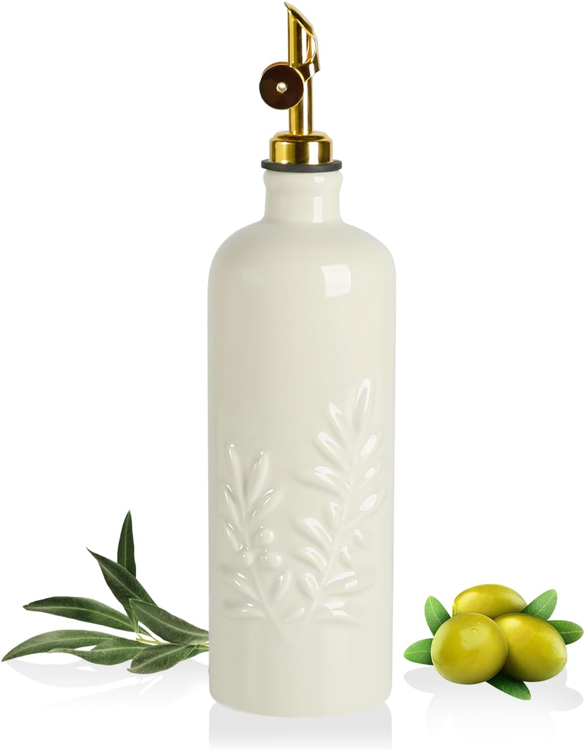 Sweejar Olive Oil Dispenser Bottle for Kitchen | 18 Oz | Leak Proof