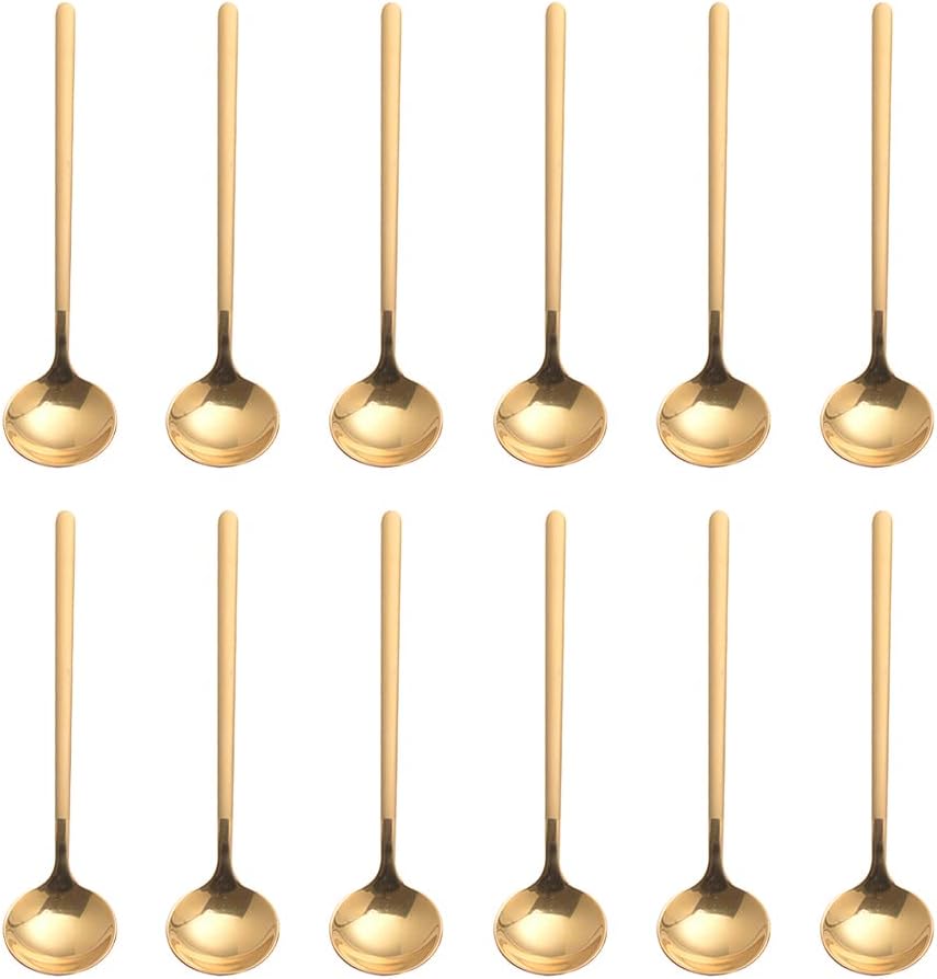Sweejar Stainless Steel Espresso Coffee Spoons | Coffee Sugar | Dessert | Cake | Ice Cream