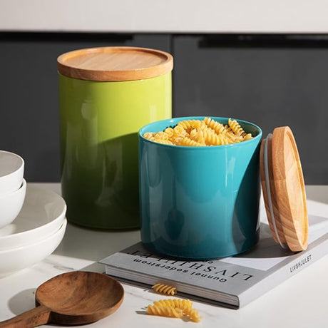 Sweejar Kitchen Canisters Ceramic Food Storage Jar Set | Set of 4