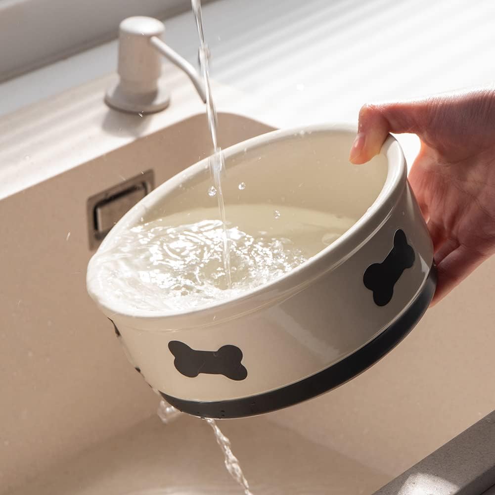 Sweejar Ceramic Dog Bowl |  Porcelain Pet Bowl