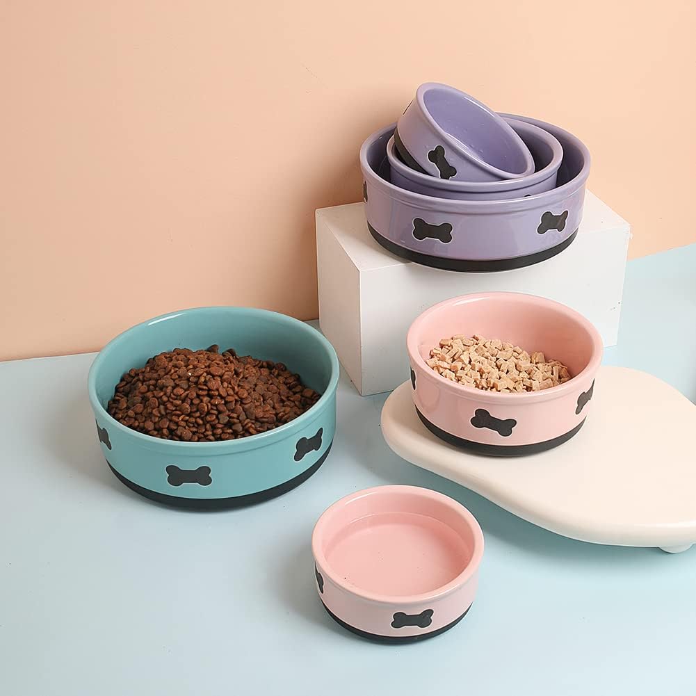 Sweejar Ceramic Dog Bowl |  Porcelain Pet Bowl