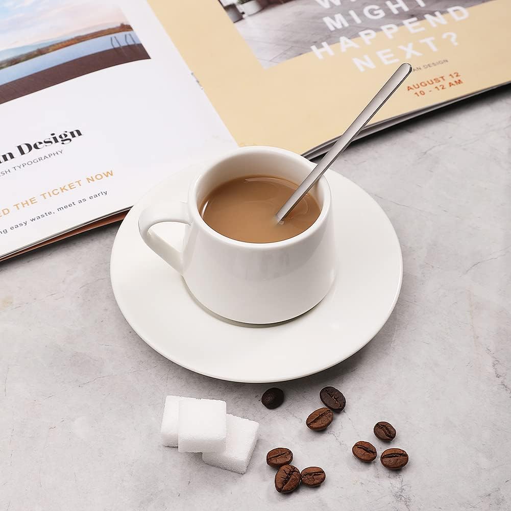 Sweejar Stainless Steel Espresso Coffee Spoons | Coffee Sugar | Dessert | Cake | Ice Cream