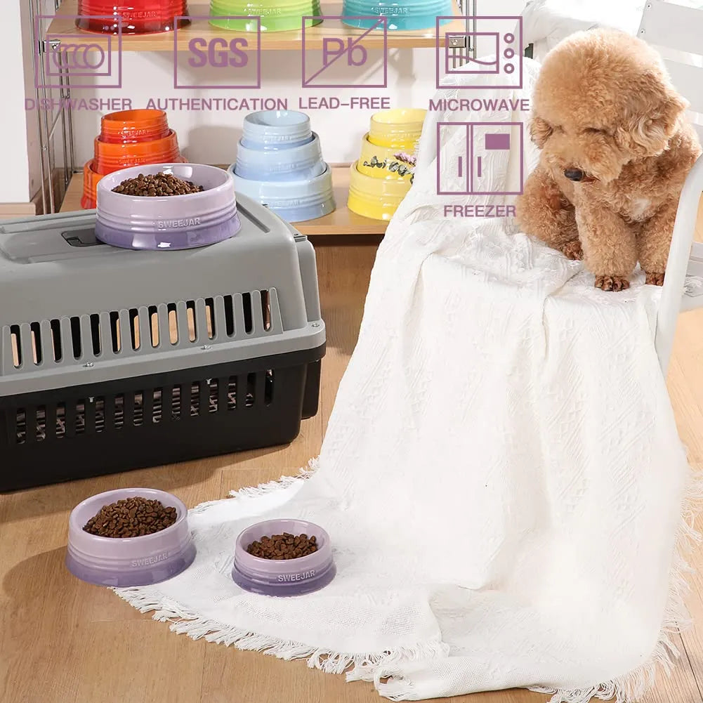 SWEEJAR Ceramic Dog Food Dishes