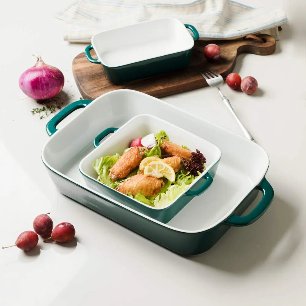 SWEEJAR Ceramic Bakeware Set | Porcelain Baking Pans