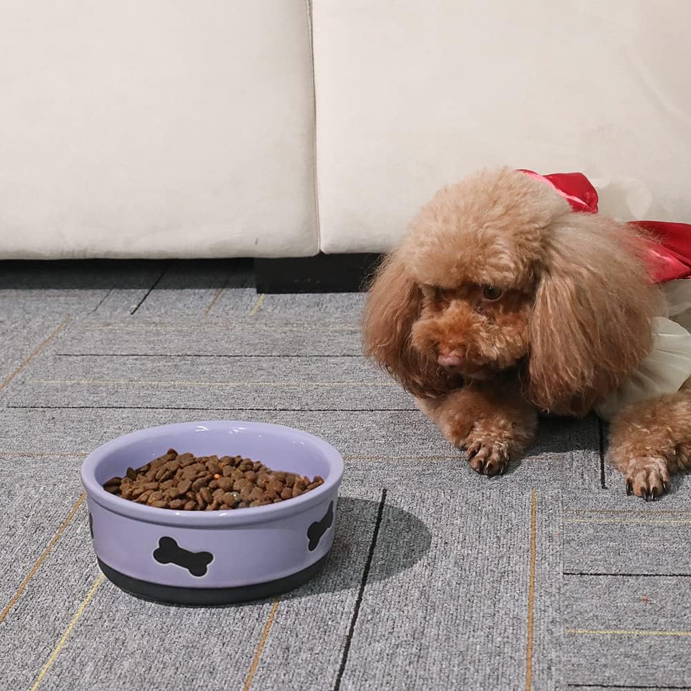 Sweejar Ceramic Dog Bowl |  Porcelain Pet Bowl