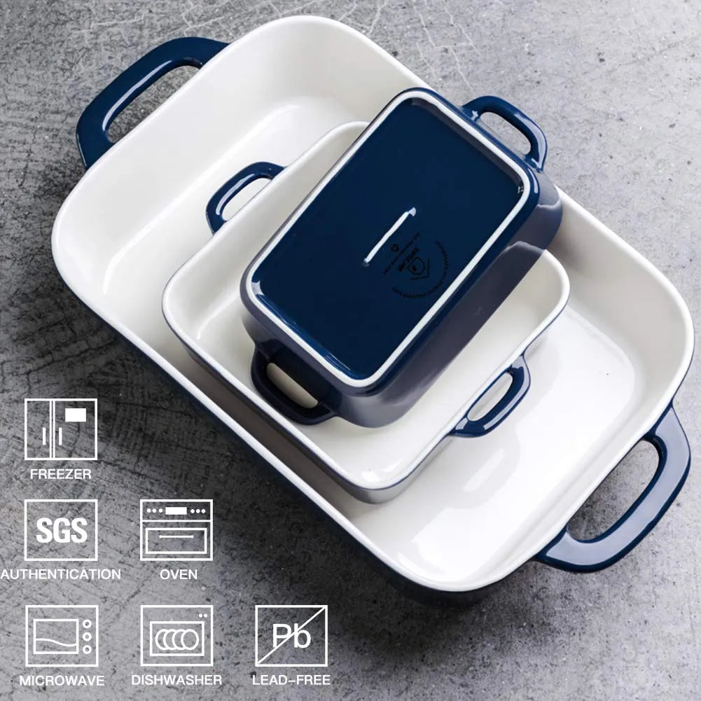 SWEEJAR Ceramic Bakeware Set | Porcelain Baking Pans