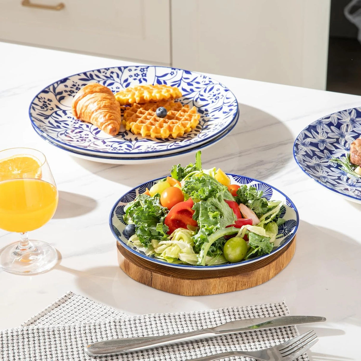 Sweejar 6PCS Ceramic Dinner Plates Set