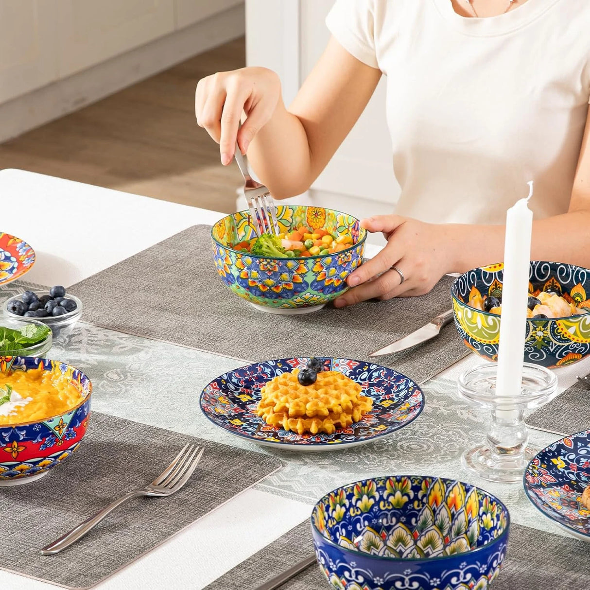 Sweejar Bohemia Cereal Bowls Set of 6