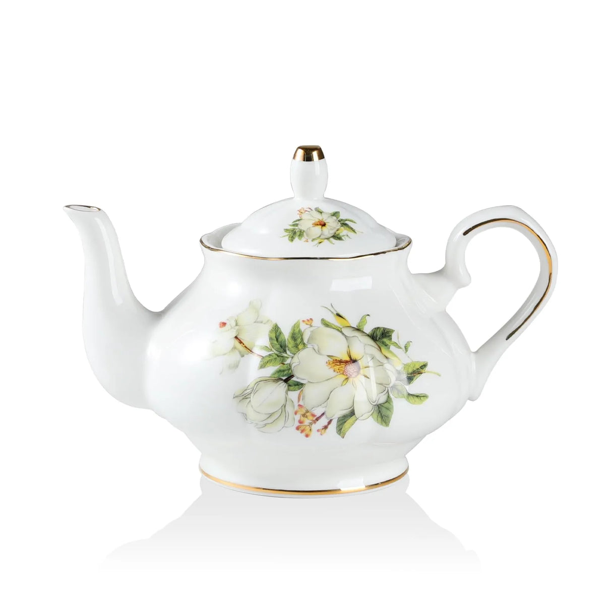 Sweejar Ceramic Teapot with Infuser | Blooming, Loose Tea, Coffee Pot