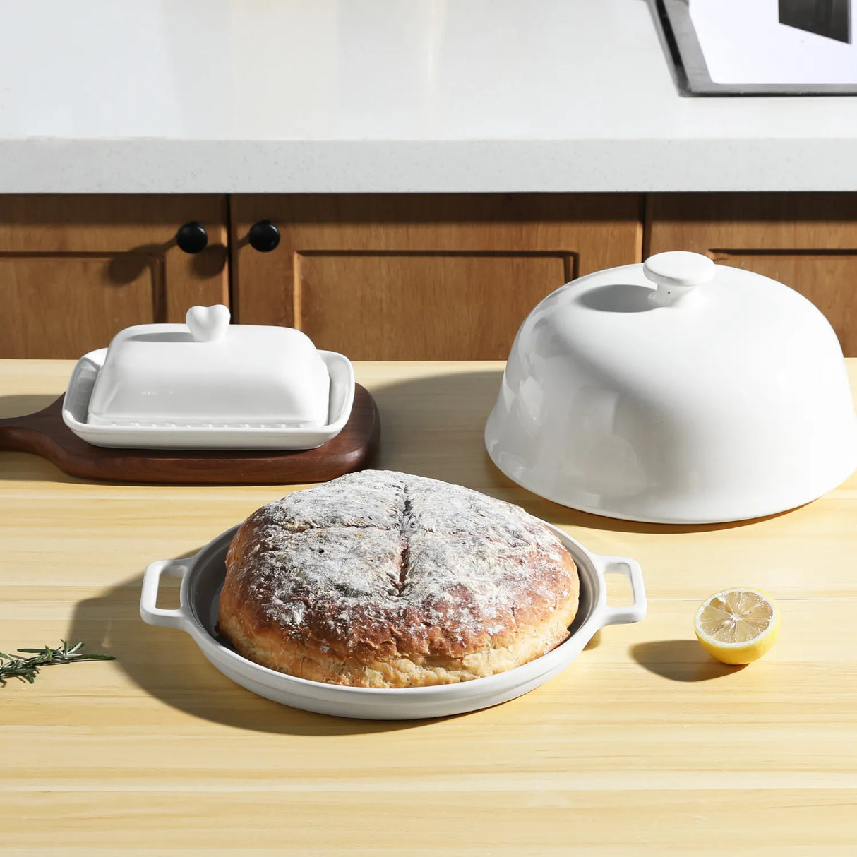 Sweejar Ceramic Bread Oven with Lid
