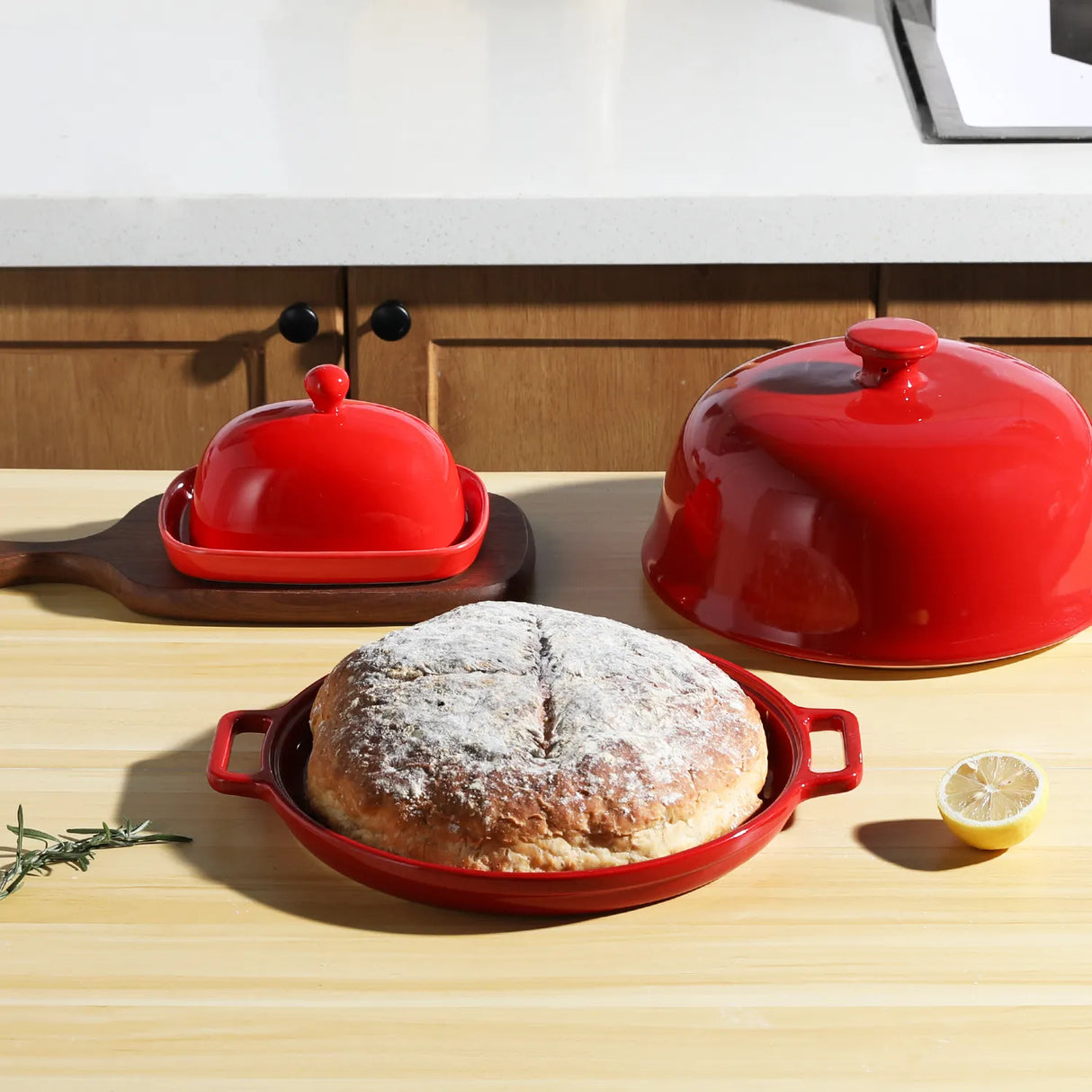 Sweejar Ceramic Bread Oven with Lid