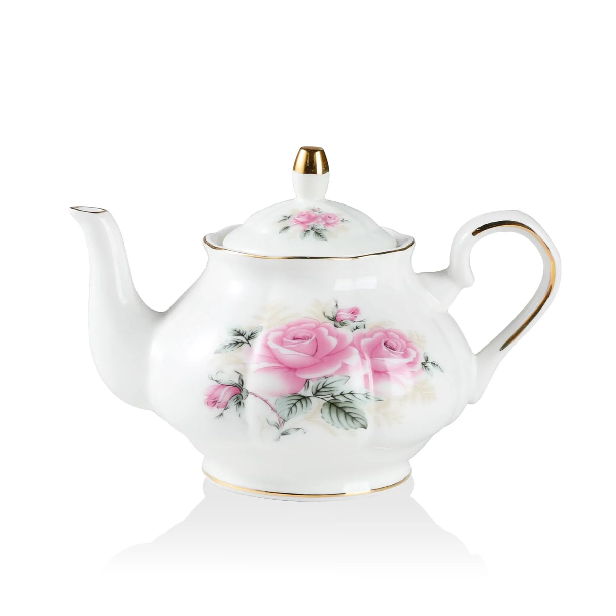 Sweejar Ceramic Teapot with Infuser | Blooming, Loose Tea, Coffee Pot