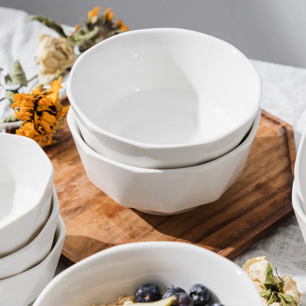 Sweejar Ceramic Bowl Set | 26 Oz for Cereal, Salad, Pasta, Soup | Set of 6