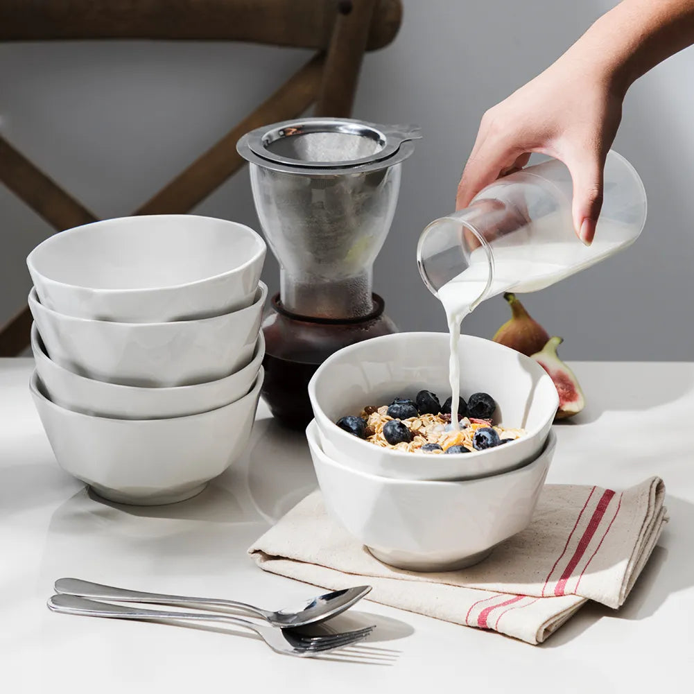 Sweejar Ceramic Bowl Set | 26 Oz for Cereal, Salad, Pasta, Soup | Set of 6