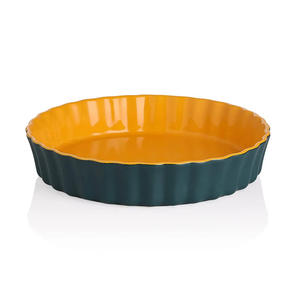 SWEEJAR Porcelain Pie Pan | 9.5 Inch