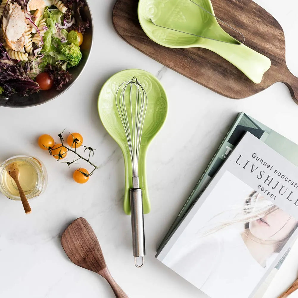 SWEEJAR Owl Ceramic Spoon Holder | Set of 2