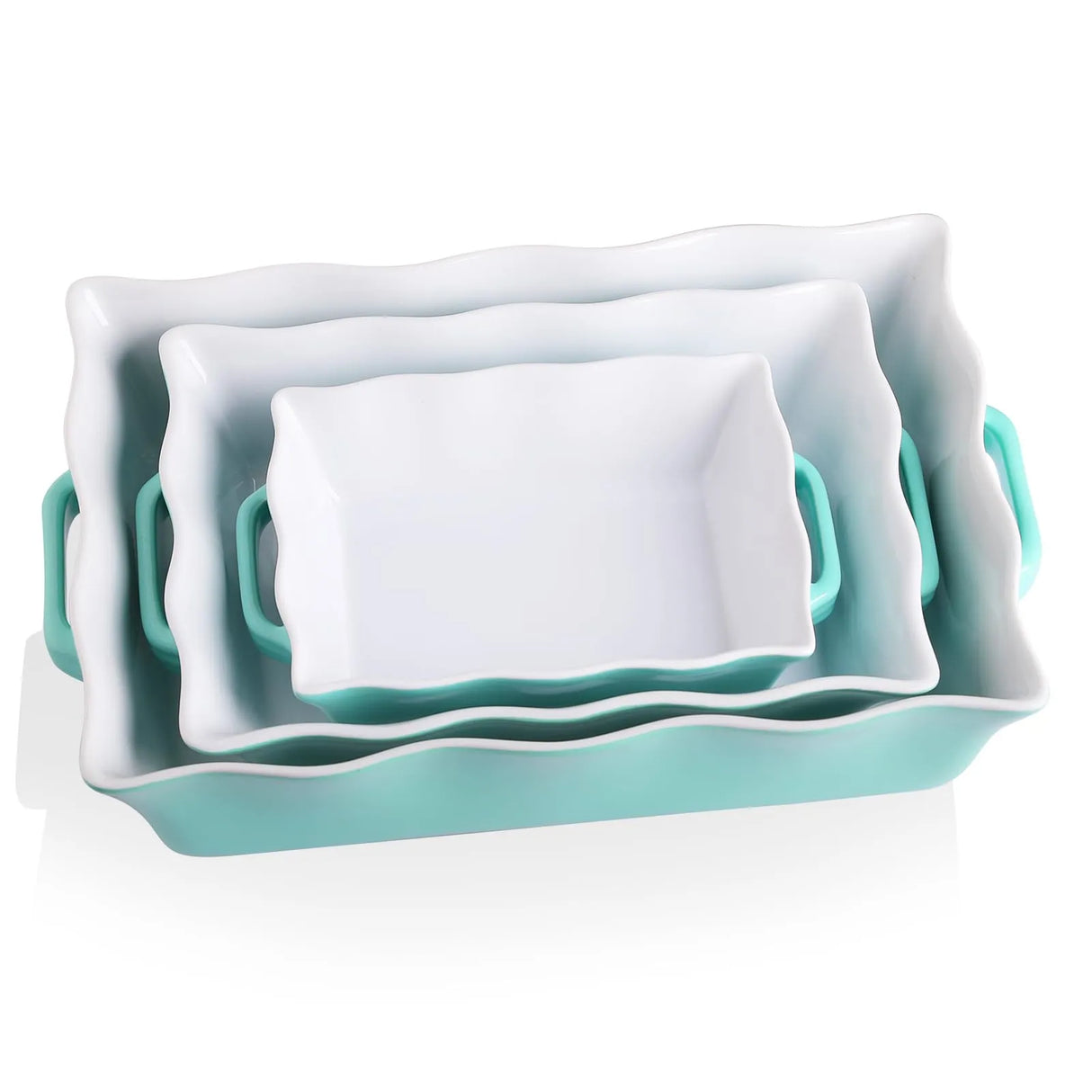 Sweejar Casserole Baking Dishes for Oven | Ceramic Bakeware Set of 3