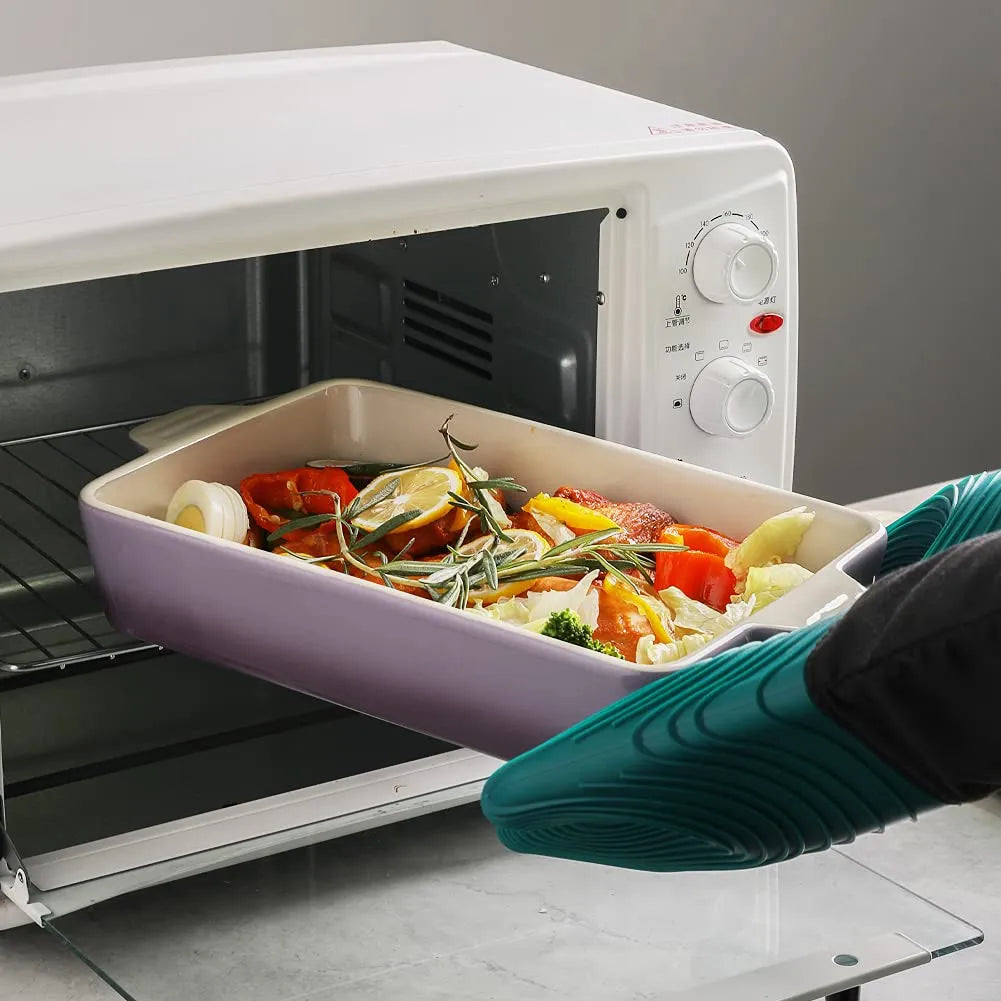 SWEEJAR Ceramic Bakeware Set | Rectangular Baking Dish Lasagna Pans for Cooking, Kitchen, Cake Dinner