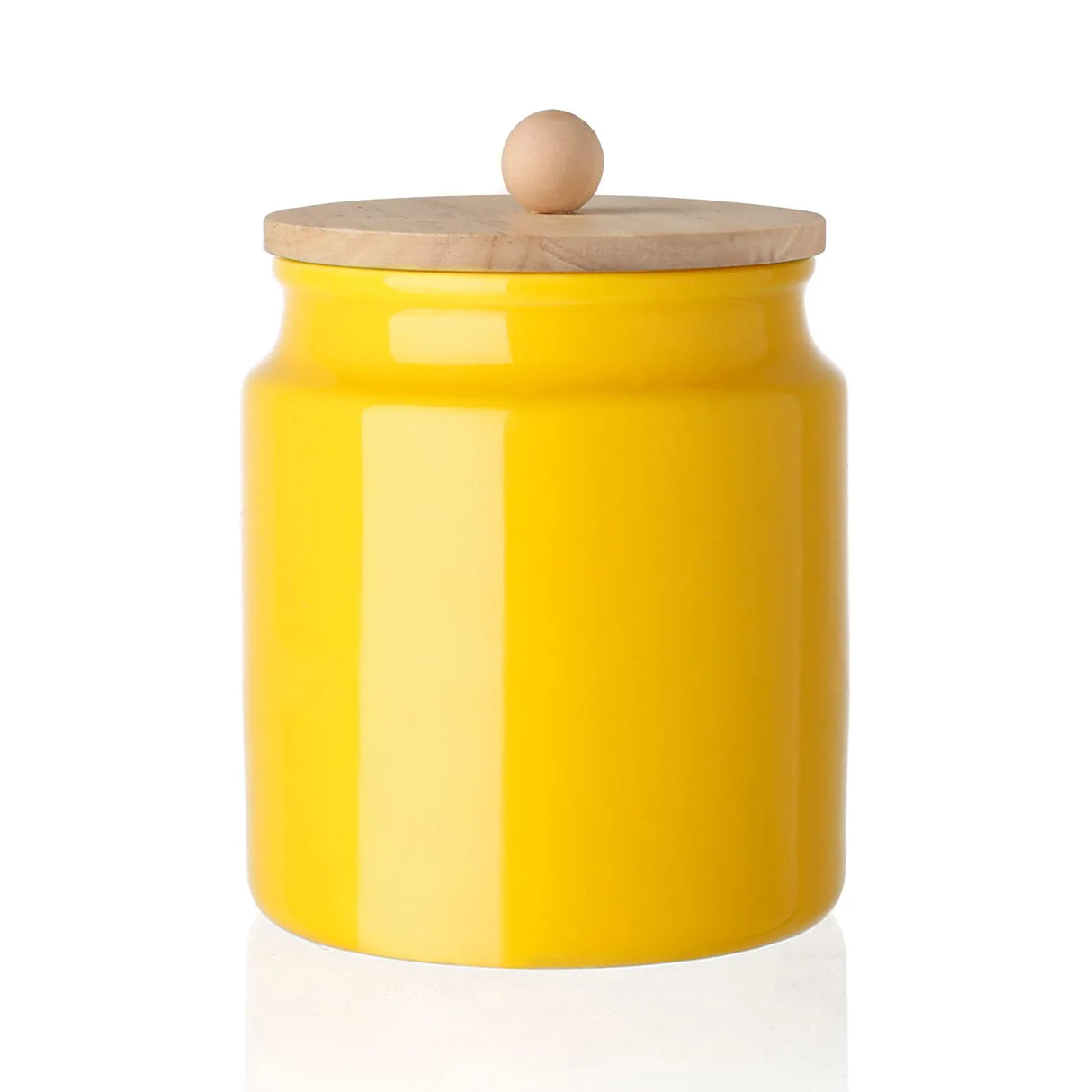 Sweejar Ceramic Kitchen Canisters | Porcelain Food Storage Jar with Airtight Seal Wooden Lid
