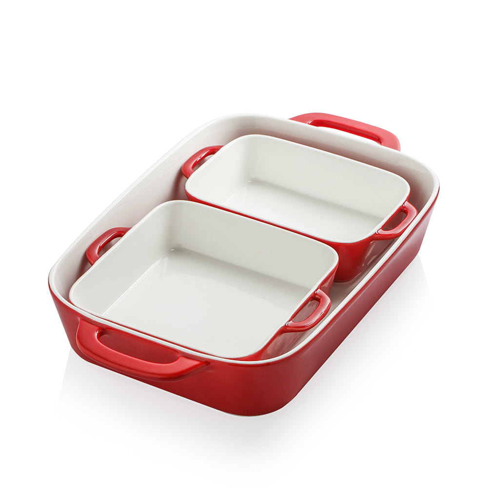 SWEEJAR Ceramic Bakeware Set | Porcelain Baking Pans
