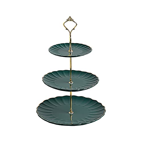 SWEEJAR 3 Tier Ceramic Cupcake Stand | Wedding, Dessert, Tea Party
