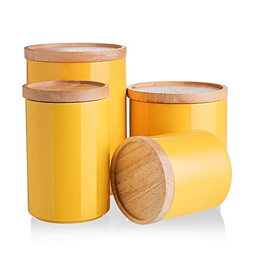 SWEEJAR Kitchen Canisters Ceramic Food Storage Jar Set | Set of 4