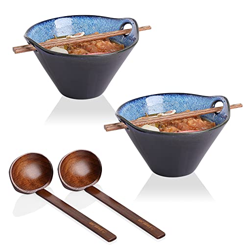 SWEEJAR Porcelain Ramen Bowls | Set of 2