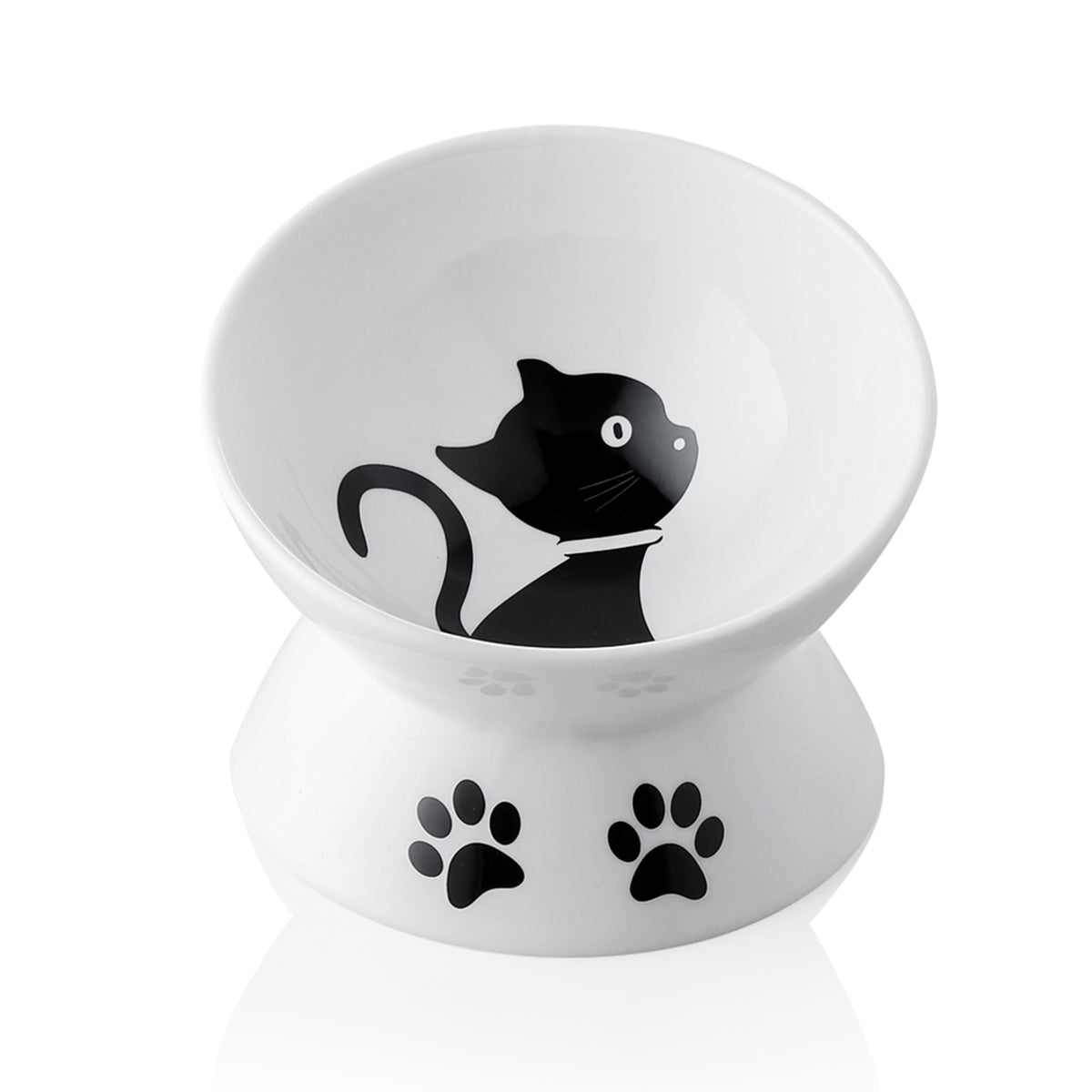 SWEEJAR Cat Food Bowls with Non-Slip Stand, Ceramic Raised Cat Bowl Se –  Sweejar Home