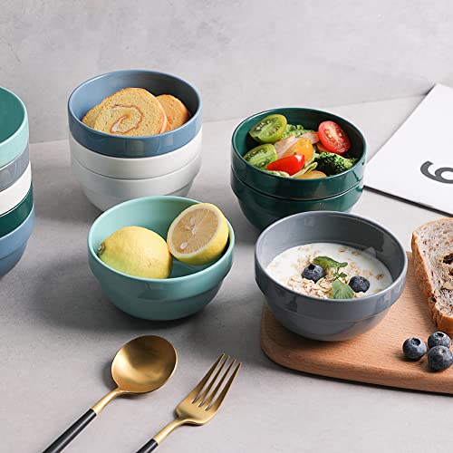 Sweejar Porcelain Desssert Bowls | 12 Ounce | Set of 4