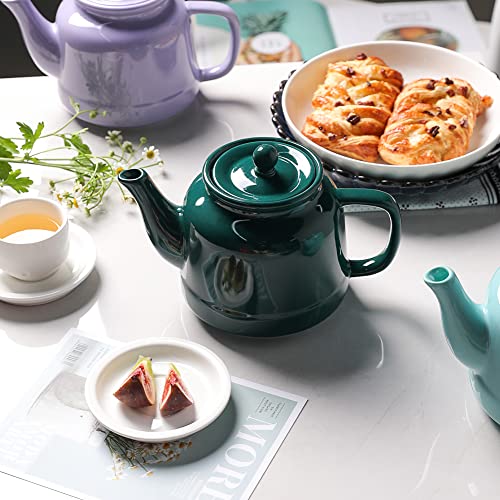 SWEEJAR Porcelain Teapot with Infuser and Lid | 30 OZ