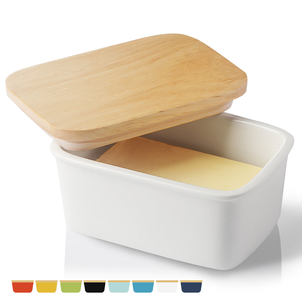Sweejar Home Porcelain Butter Dish with Lid