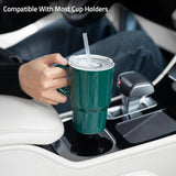 Sweejar Ceramic Coffee Mug Cup with Lid & Straw | 16 OZ | Porcelain Tea Cup