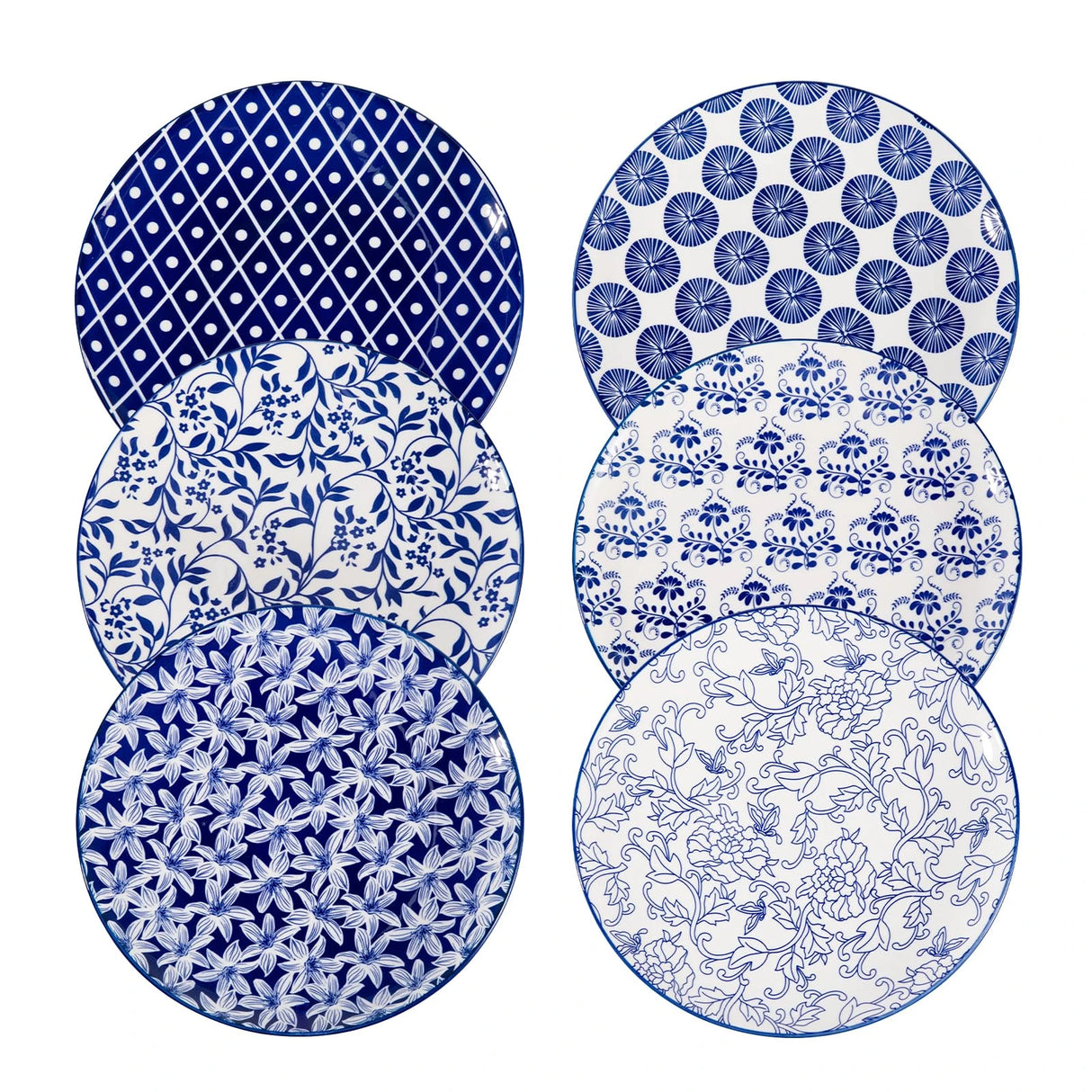 Sweejar 6PCS Ceramic Dinner Plates Set