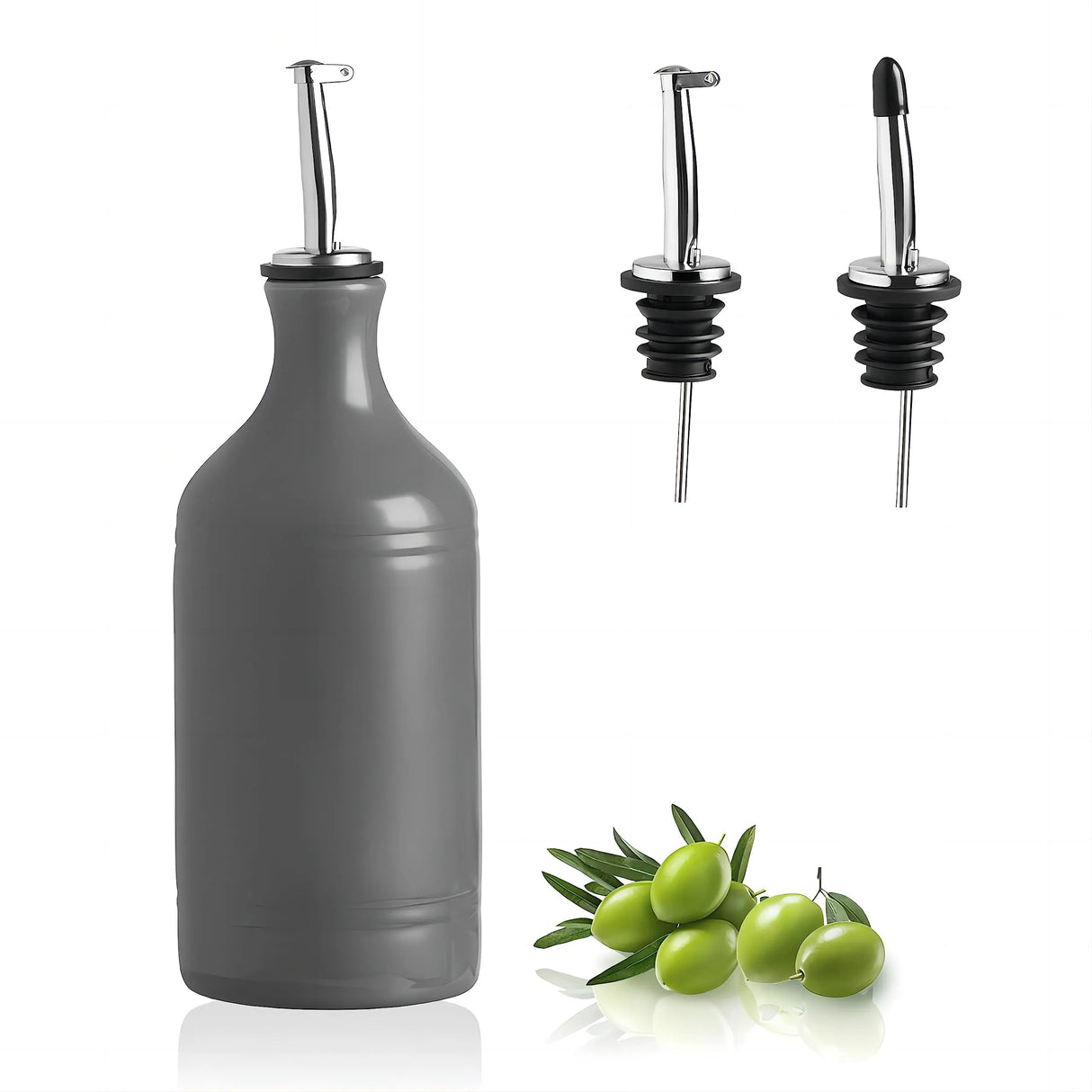 Sweejar Ceramic Olive Oil Dispenser Bottle | Storage Oil, Vinegar, Coffee Syrups