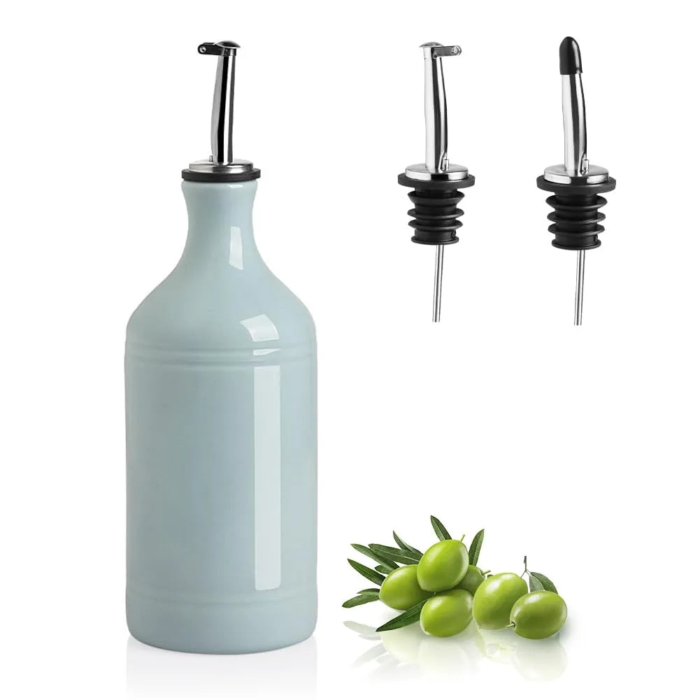 Sweejar Ceramic Olive Oil Dispenser Bottle | Storage Oil, Vinegar, Coffee Syrups