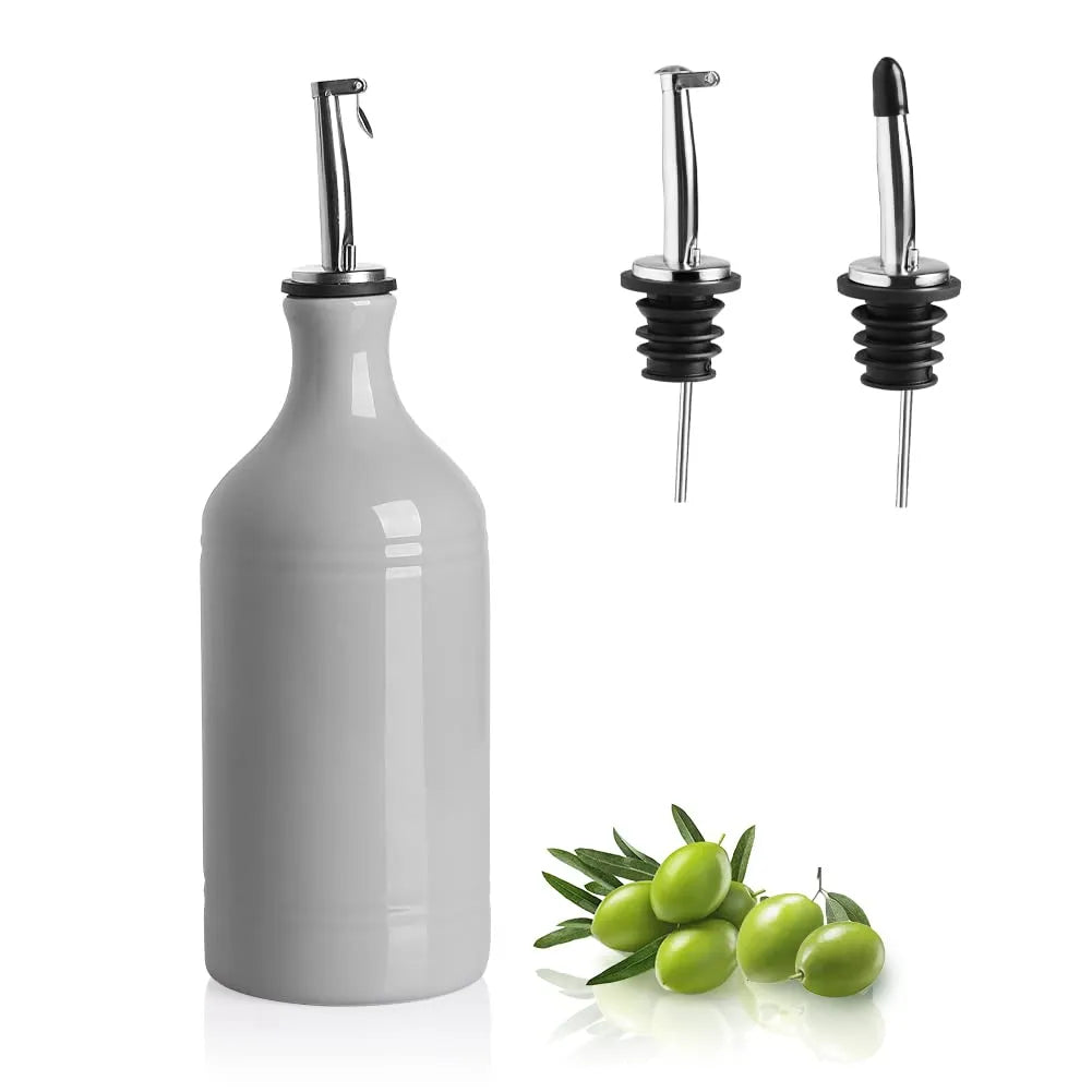 Sweejar Ceramic Olive Oil Dispenser Bottle | Storage Oil, Vinegar, Coffee Syrups