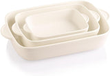 Sweejar Ceramic Bakeware Casserole Dishes for Oven | Set of 3