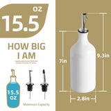 Sweejar Ceramic Olive Oil Dispenser Bottle | Storage Oil, Vinegar, Coffee Syrups