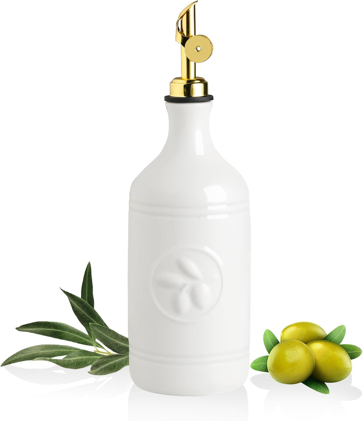 Sweejar Ceramic Olive Oil Dispenser Bottle | 16 Oz | 1 Pack