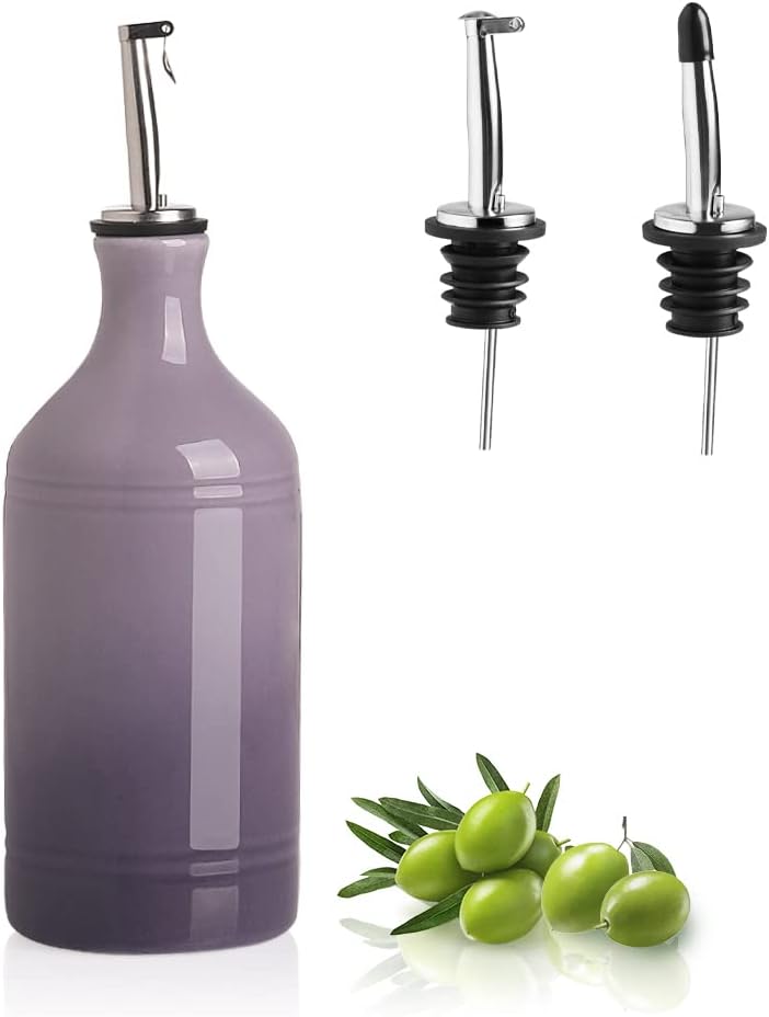 Sweejar Ceramic Olive Oil Dispenser Bottle | Storage Oil, Vinegar, Coffee Syrups