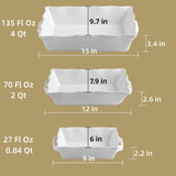 Sweejar Casserole Baking Dishes for Oven | Ceramic Bakeware Set of 3