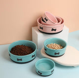 Sweejar Ceramic Dog Bowl |  Porcelain Pet Bowl