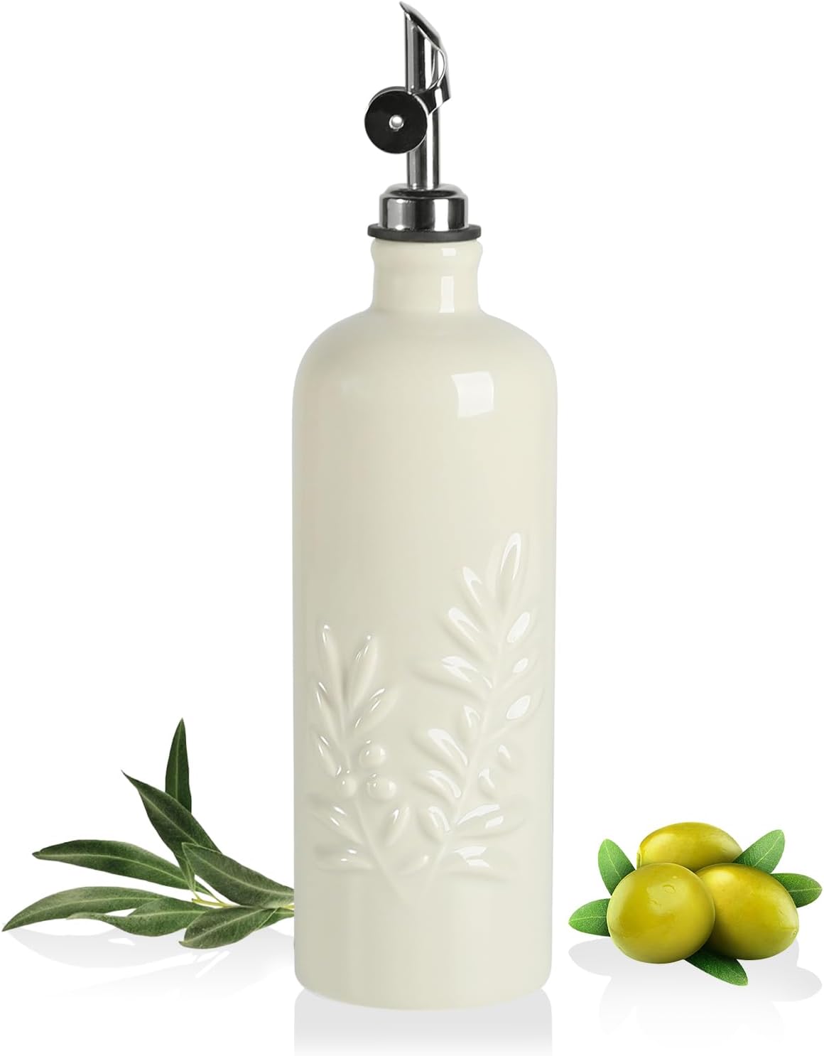 Sweejar Olive Oil Dispenser Bottle for Kitchen | 18 Oz | Leak Proof