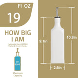 Sweejar Ceramic Olive Oil Dispenser Bottle Oil | 19 Fl Oz