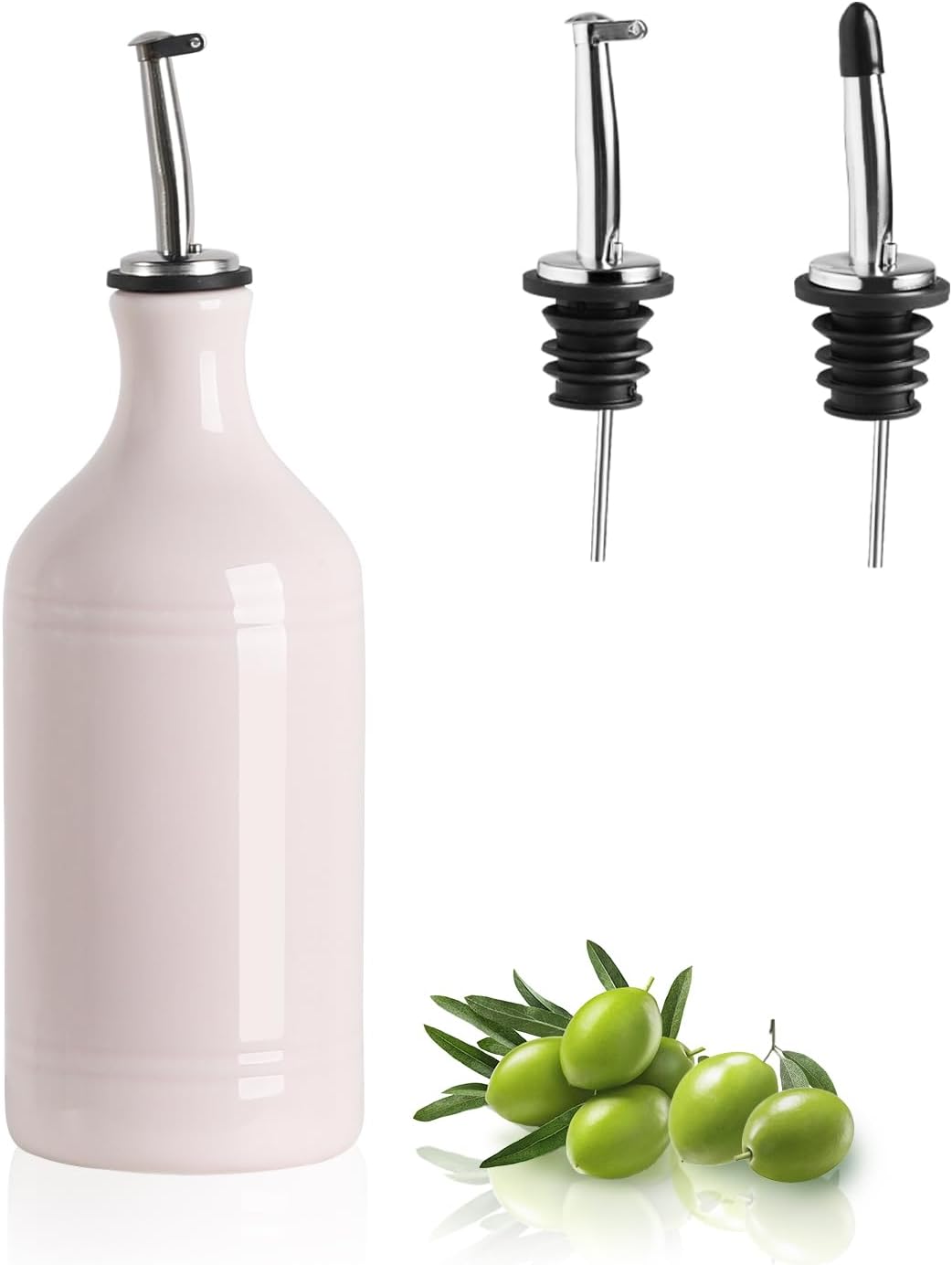 Sweejar Ceramic Olive Oil Dispenser Bottle | Storage Oil, Vinegar, Coffee Syrups