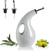 Sweejar Ceramic Olive Oil Bottle Dispenser | Storage Vinegar, Coffee Syrups, Liquids | 24 Oz