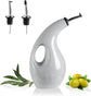 Sweejar Ceramic Olive Oil Bottle Dispenser | Storage Vinegar, Coffee Syrups, Liquids | 24 Oz
