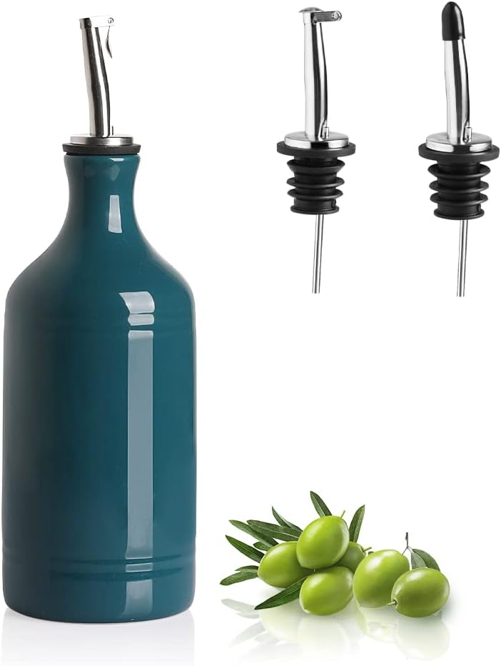 Sweejar Ceramic Olive Oil Dispenser Bottle | Storage Oil, Vinegar, Coffee Syrups